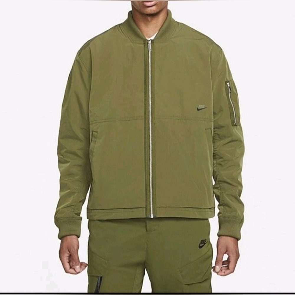 Nike Men's Sportswear Olive Bomber Jacket